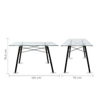 Mesa de Comedor Rectangular T5 Nogal