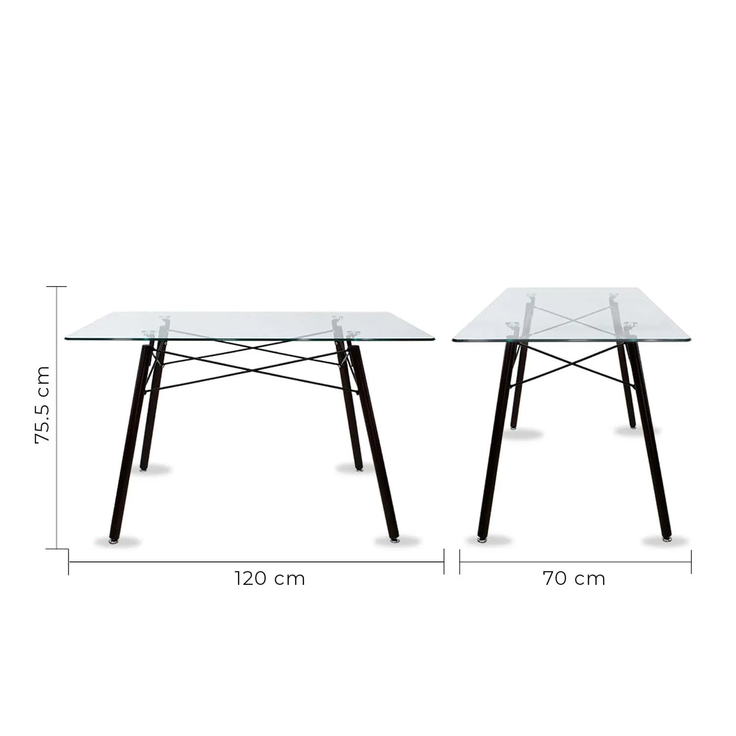 Mesa de Comedor Rectangular T5 Nogal