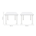 Mesa Cuadrada Desarmable 80cm