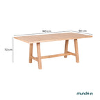 Mesa de madera para comedor Saona 170X90