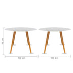 Mesa de Comedor Circular Frankfurt 100cm