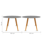 Mesa de Comedor Circular Frankfurt 100cm