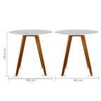 Mesa de Comedor Circular Frankfurt 80cm
