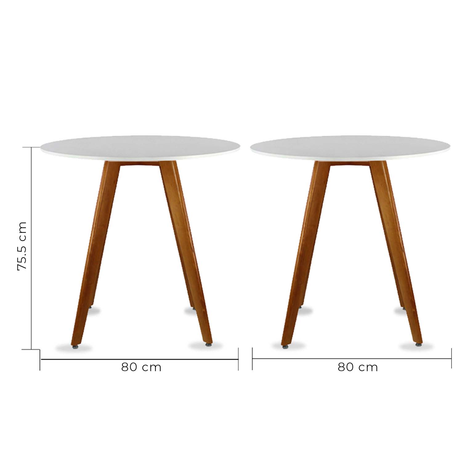 Mesa de Comedor Circular Frankfurt 80cm