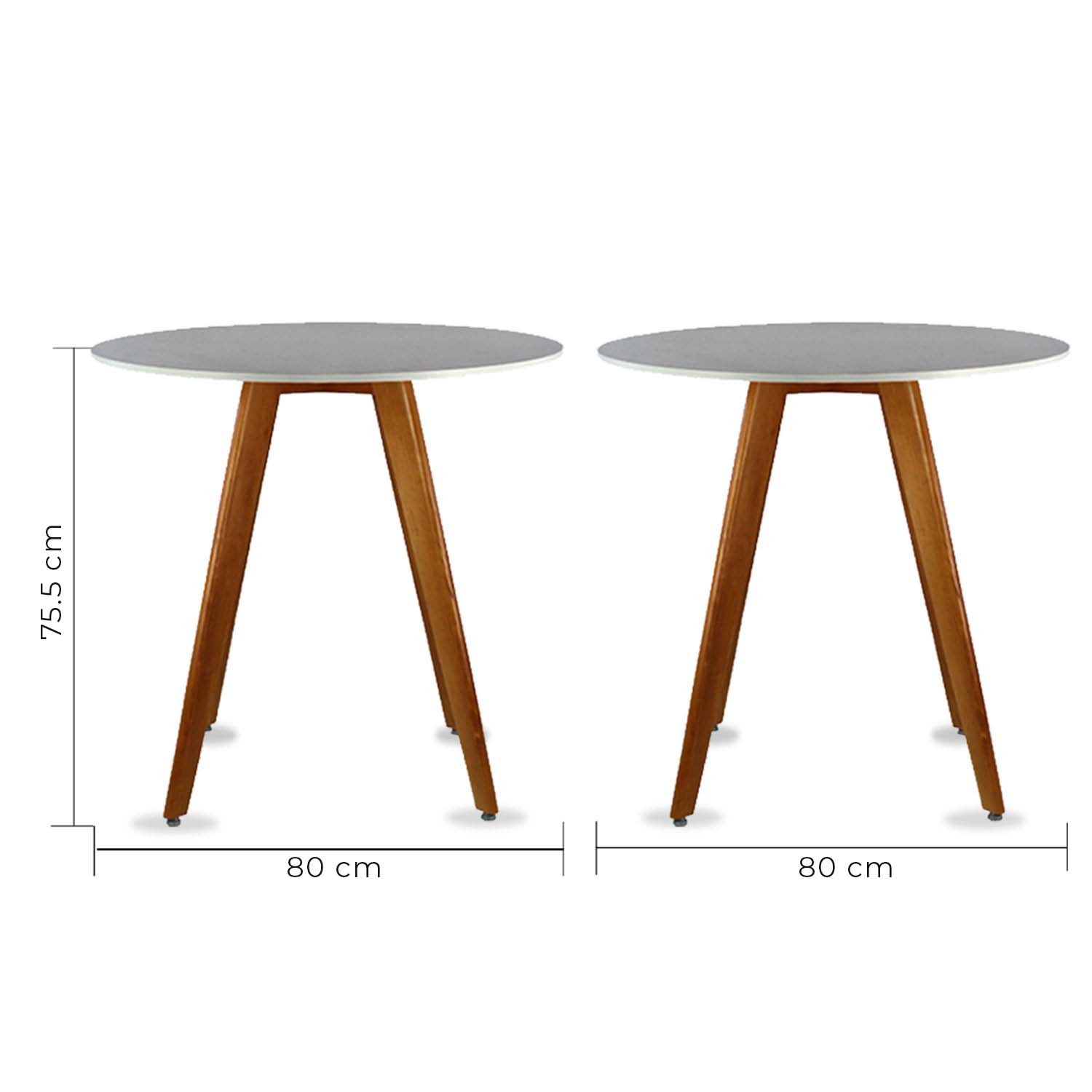 Mesa de Comedor Circular Frankfurt 80cm
