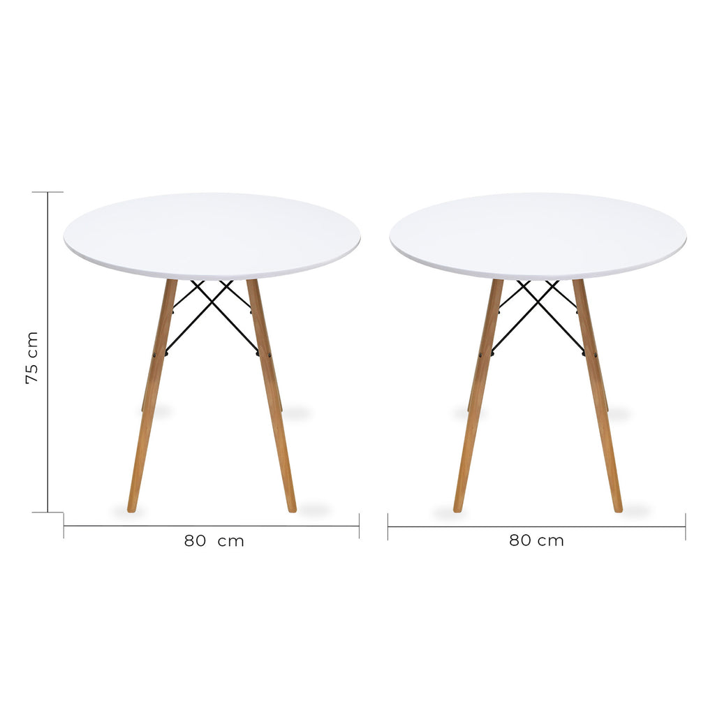 Mesa de Comedor Circular Oslo 80cm