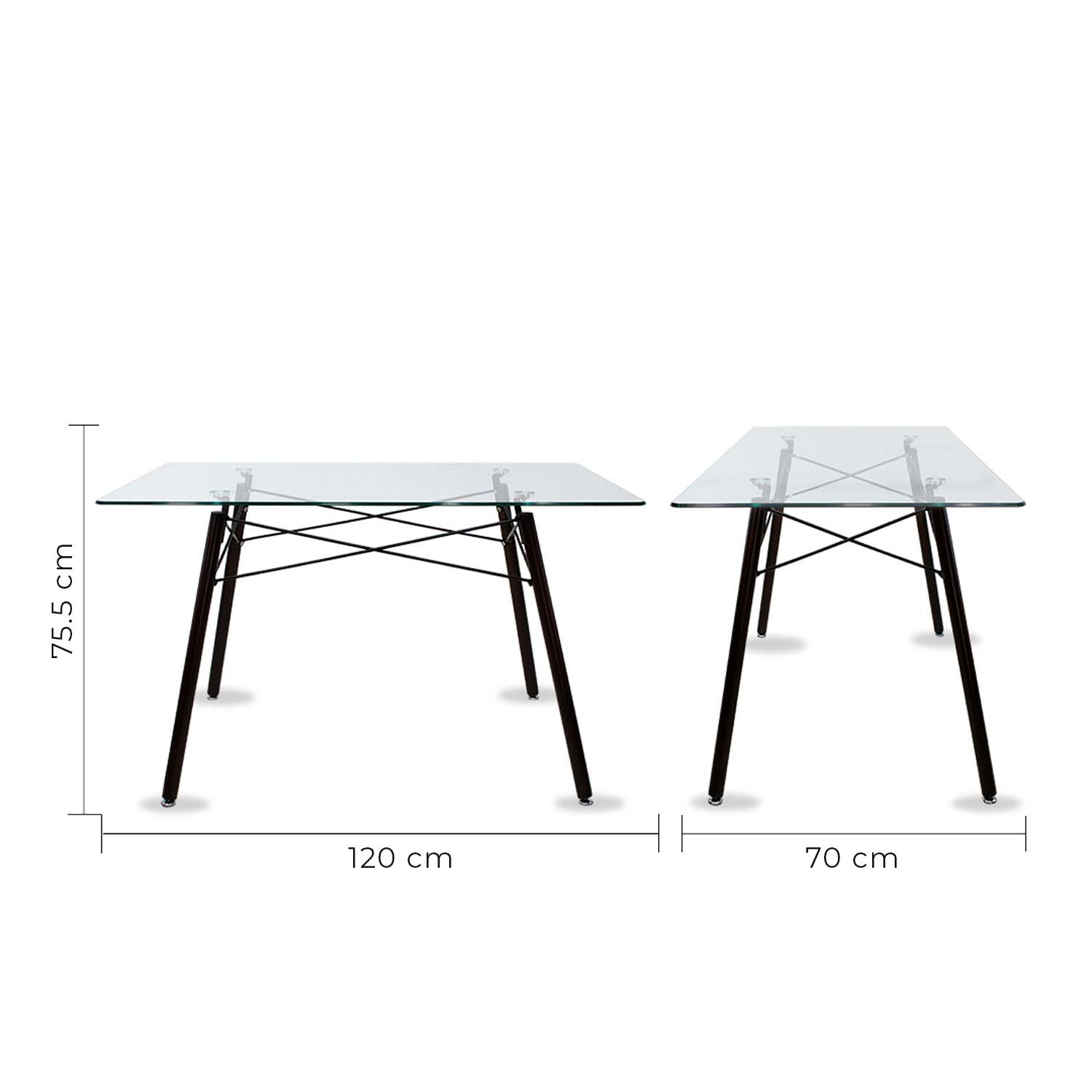 Mesa de Comedor Rectangular T5 Nogal