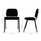 Set de 4 Sillas Fijas Tela 104Z