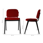 Set de 4 Sillas Fijas Tela 104Z