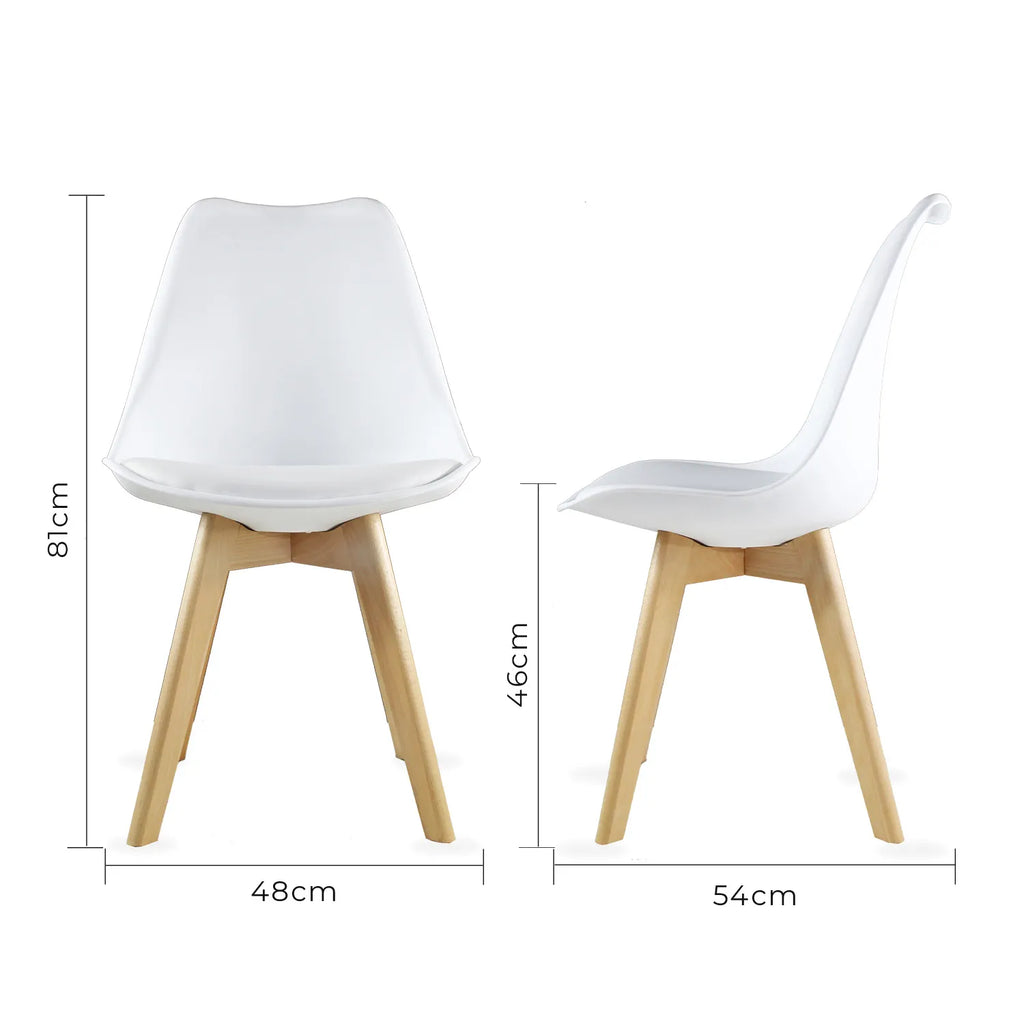 Comedor  Mesa Oslo Rectangular Negro + 4 Sillas Frankfurt