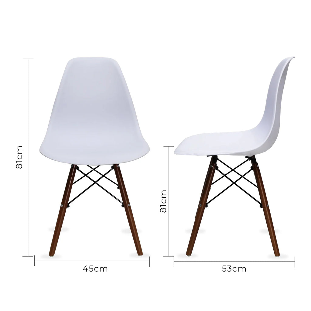 Set de 2 Sillas Oslo Nogal