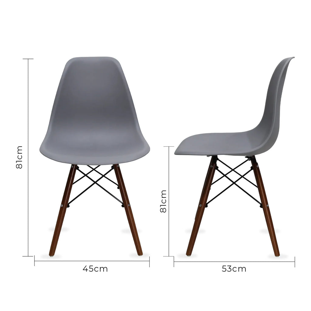 Set de 2 Sillas Oslo Nogal