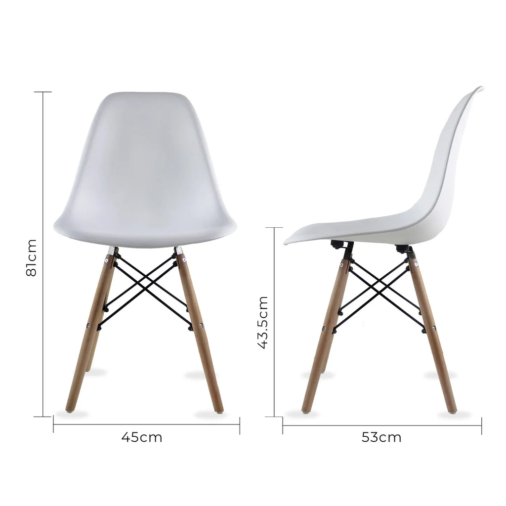 Comedor Mesa Oslo Cristal T8 + 4 Sillas Oslo