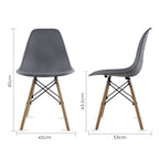 Comedor Mesa Oslo Cristal T8 + 4 Sillas Oslo