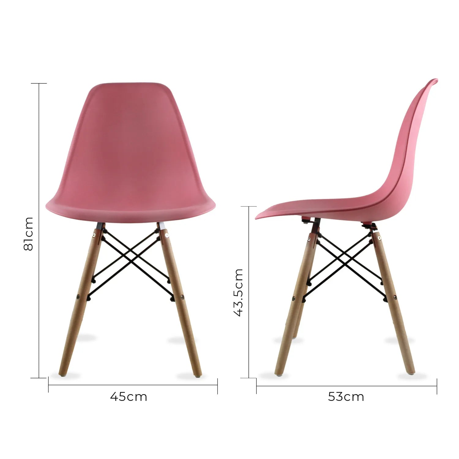 Set de 2 Sillas Oslo Eames
