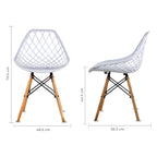 Set de 4 Sillas Oslo Vento