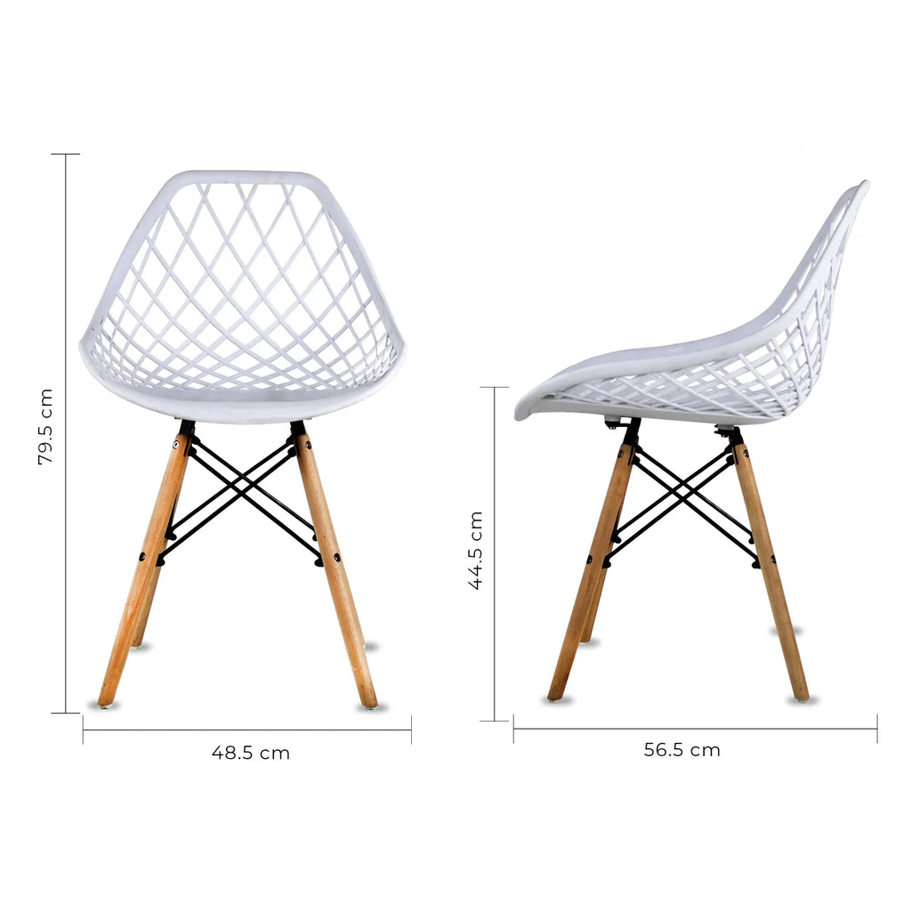 Set de 2 Sillas Oslo Vento | Sillas Eames para comedor