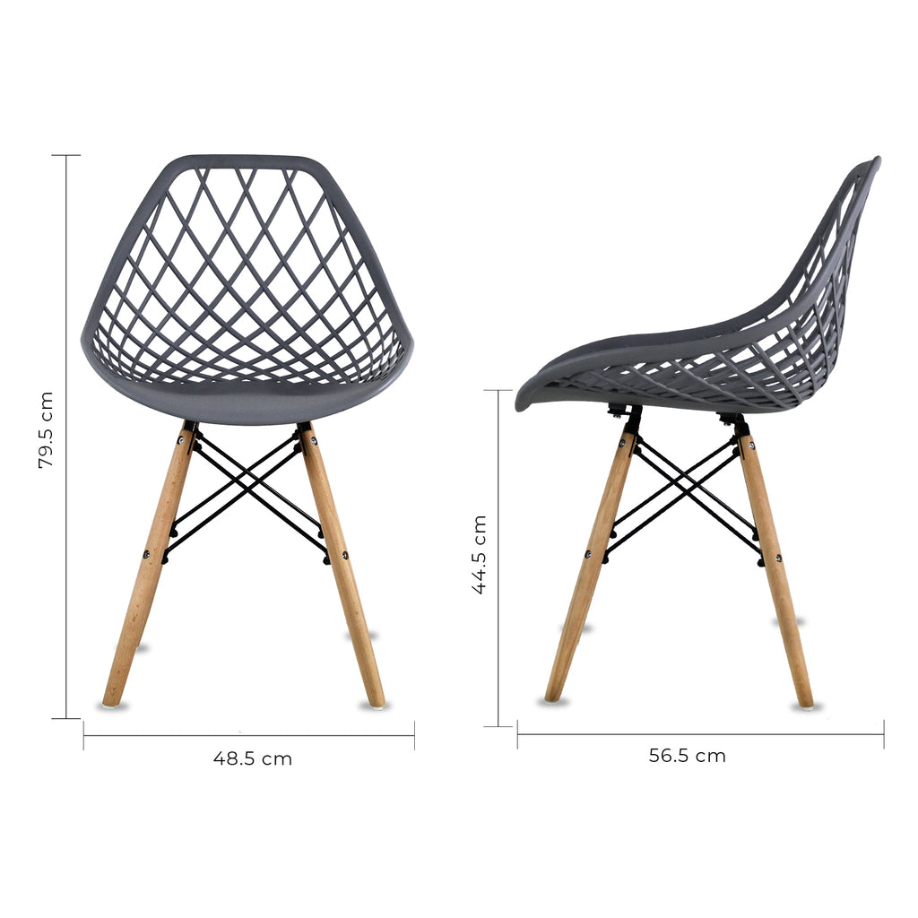 Set de 4 Sillas Oslo Vento