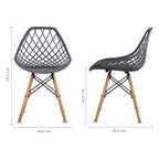 Set de 4 Sillas Oslo Vento