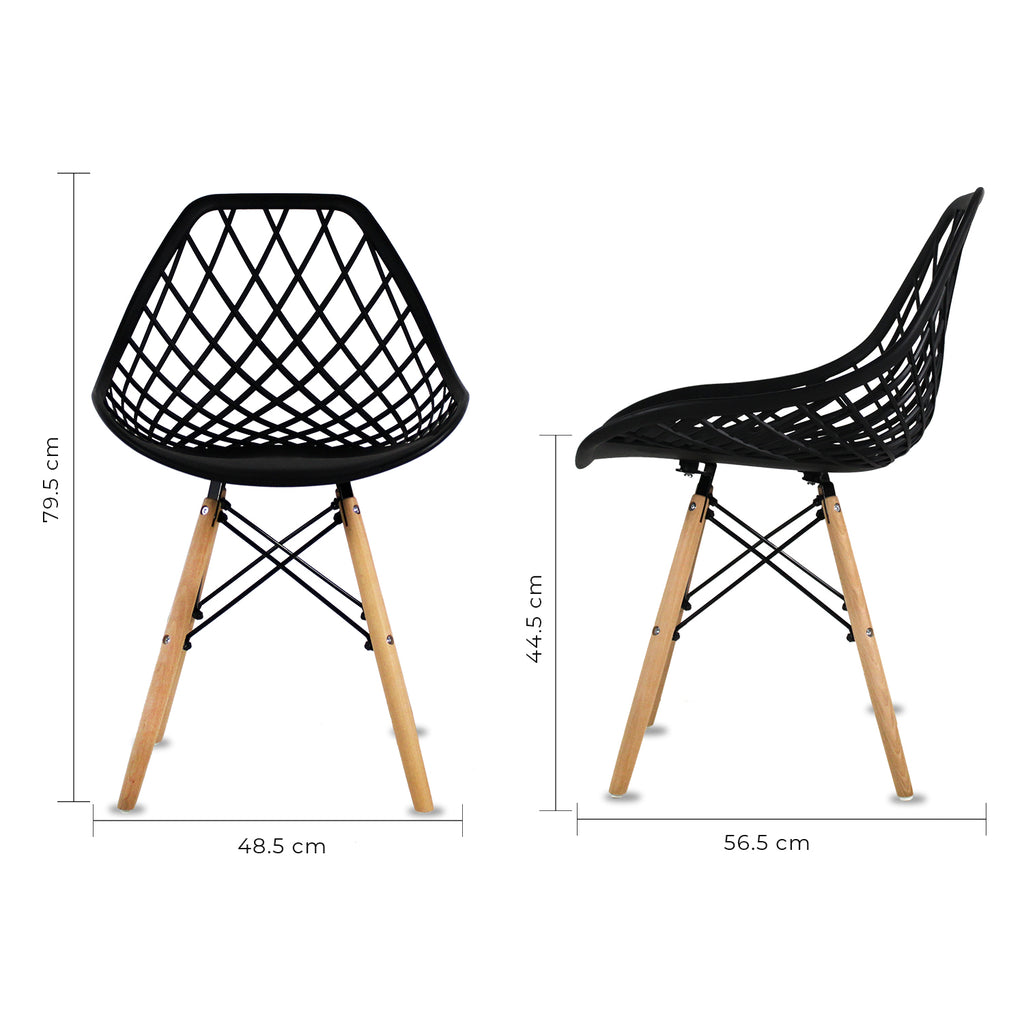 Set de 4 Sillas Oslo Vento