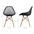 Set de 4 Sillas Oslo Vento