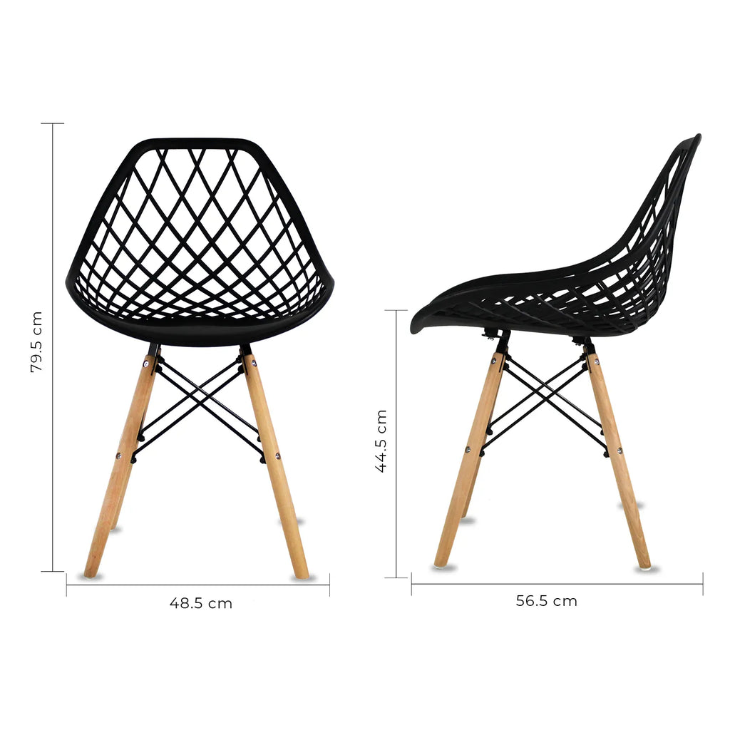 Set de 2 Sillas Oslo Vento | Sillas Eames para comedor