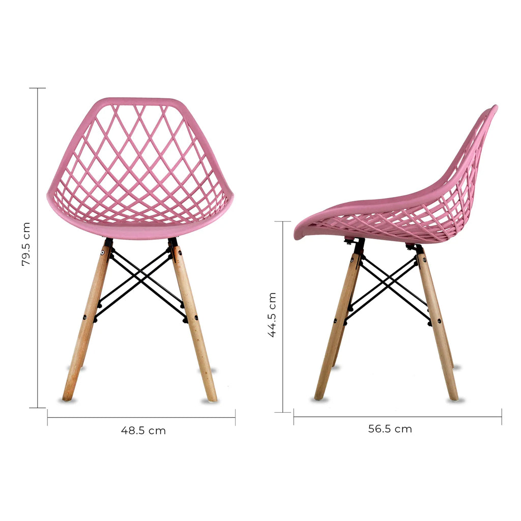 Comedor Mesa Oslo Cristal T8 Nogal + 4 Silla Vento