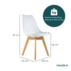 Silla Frankfurt acojinada | Silla Eames para comedor