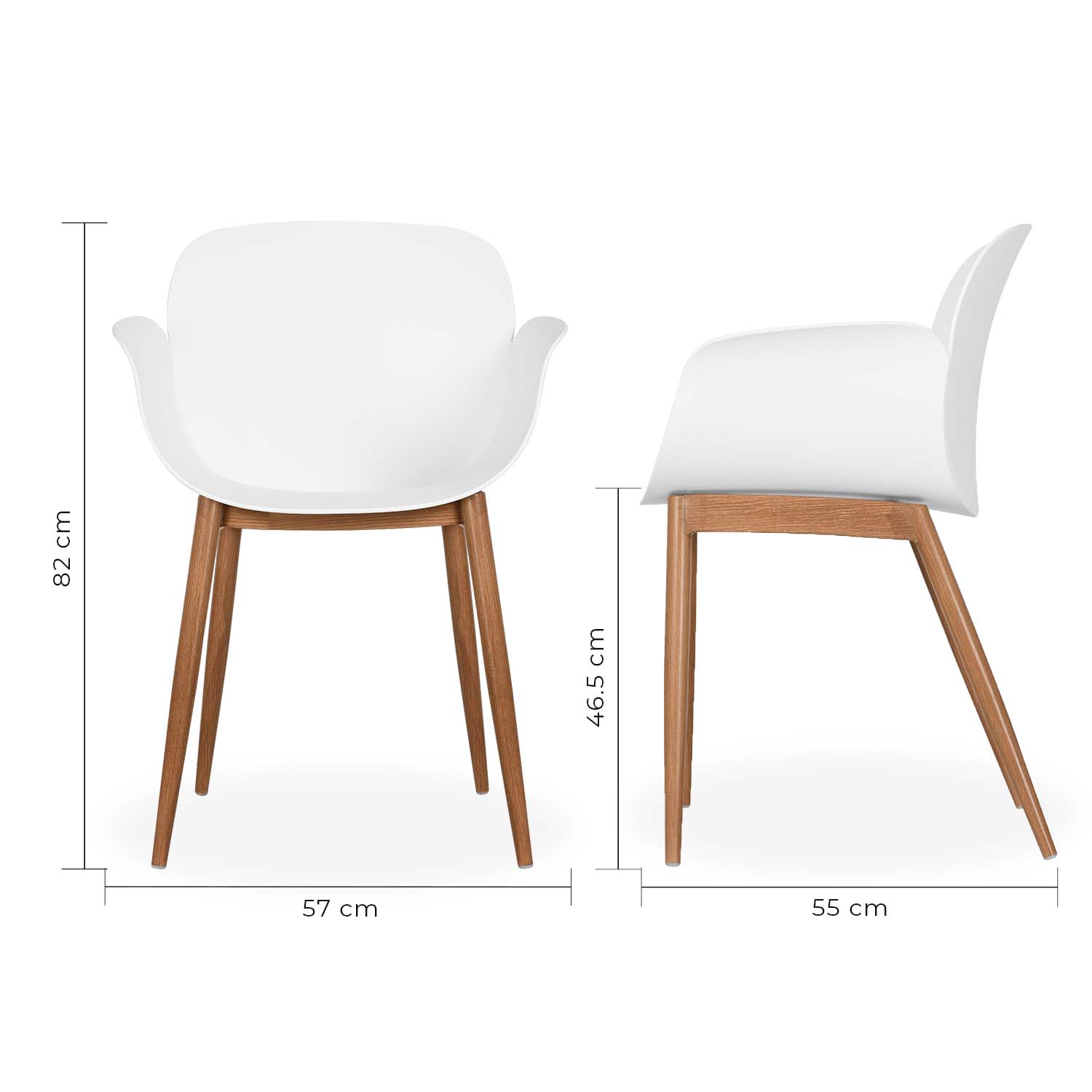 Set de 4 Sillas Mantova