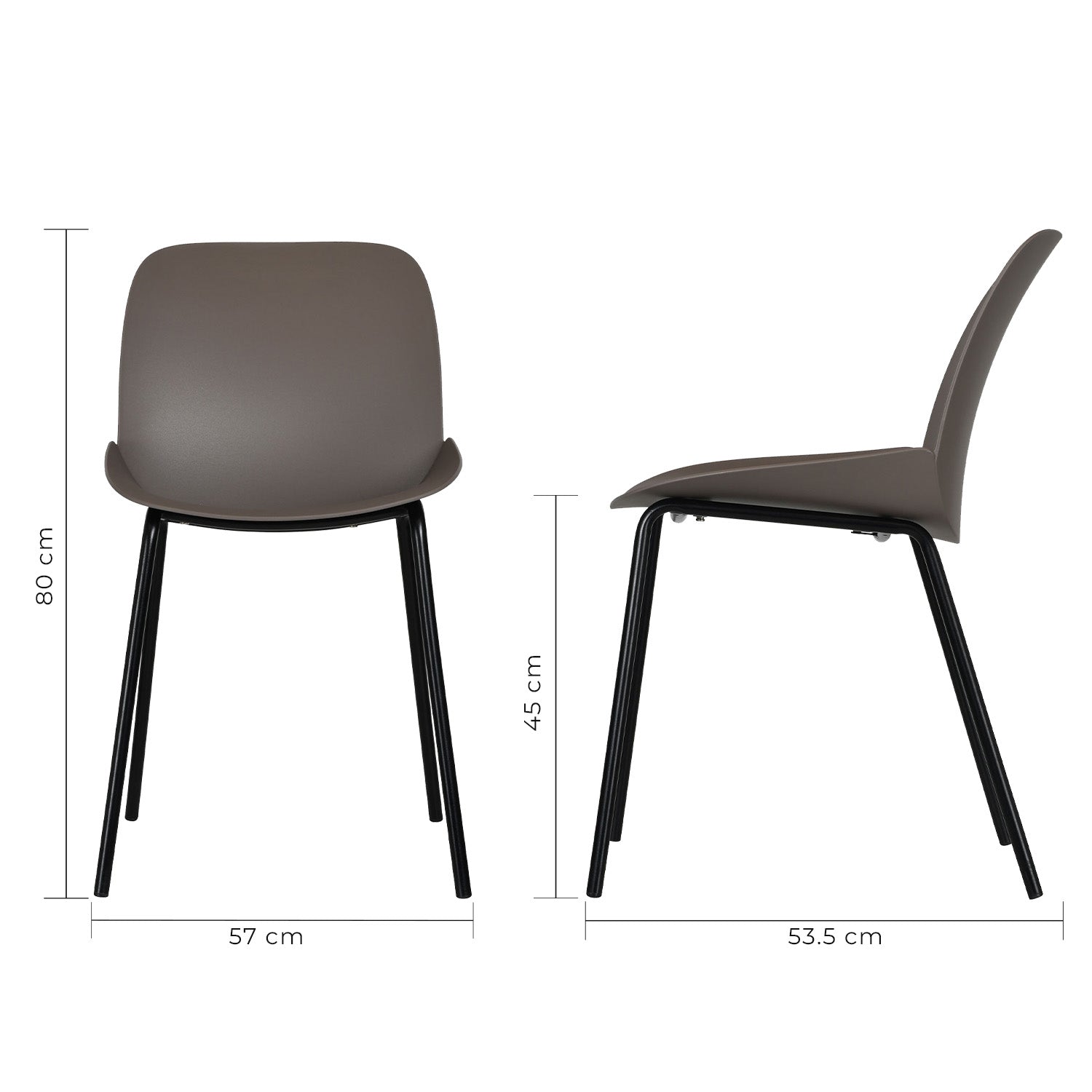 Set de 4 Sillas Noto