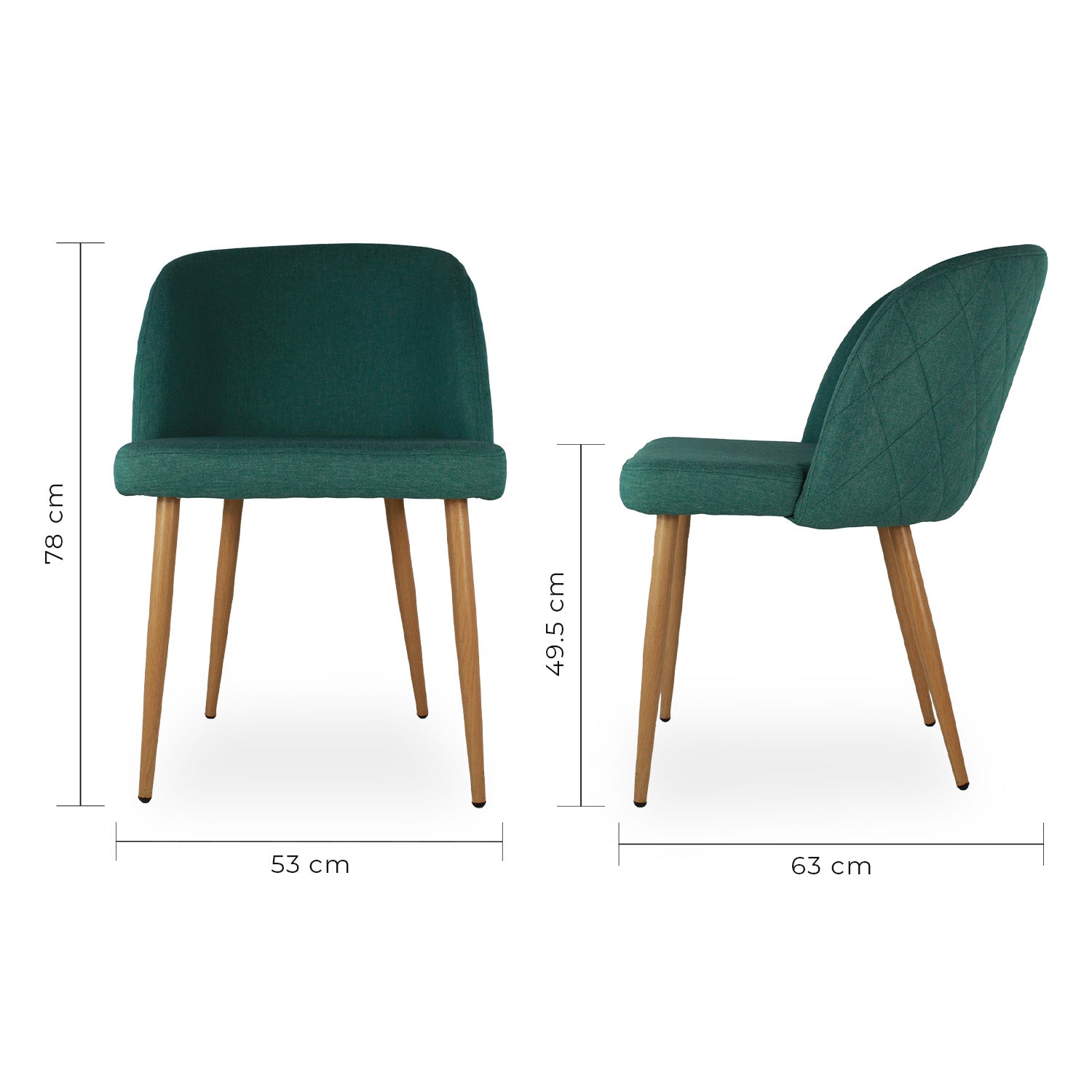 Set De 2 Sillas Lucca