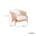 Sillon Individual para Exterior Bequia