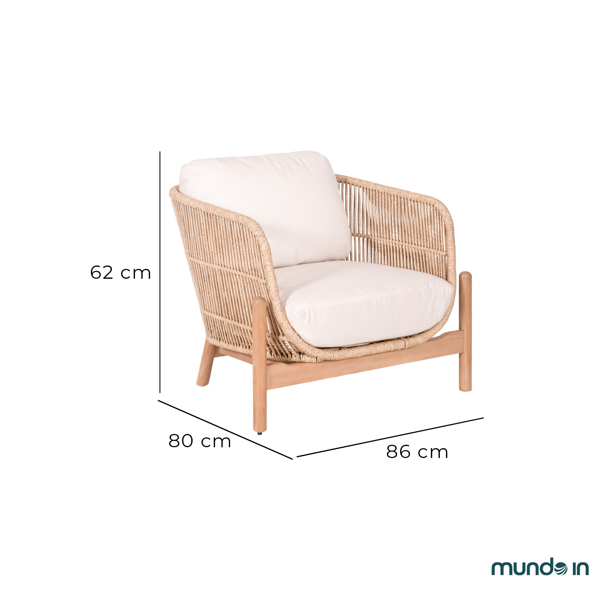 Sillon Individual para Exterior Bequia
