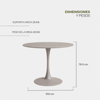 Mesa Circular Vittoria 100cm