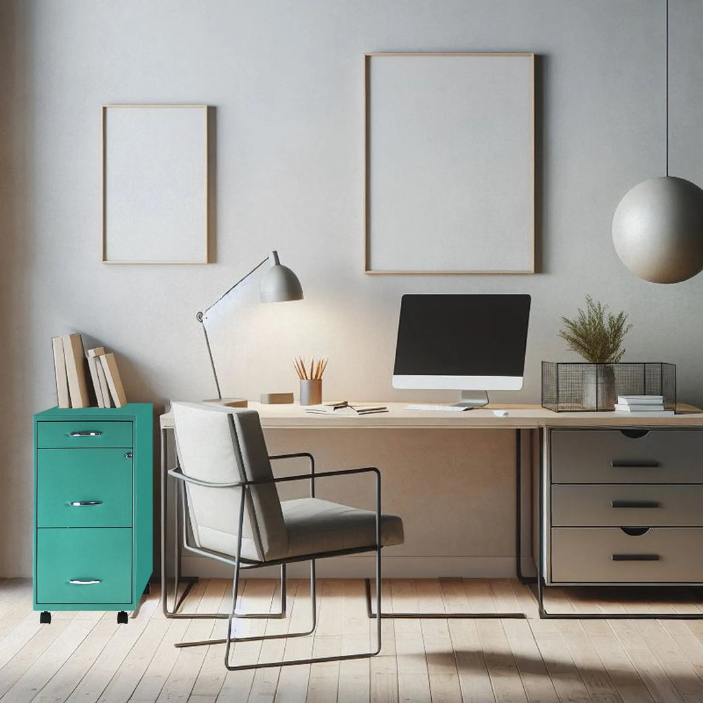 Archivero Metálico 2+1 gavetas Carta móvil 24421