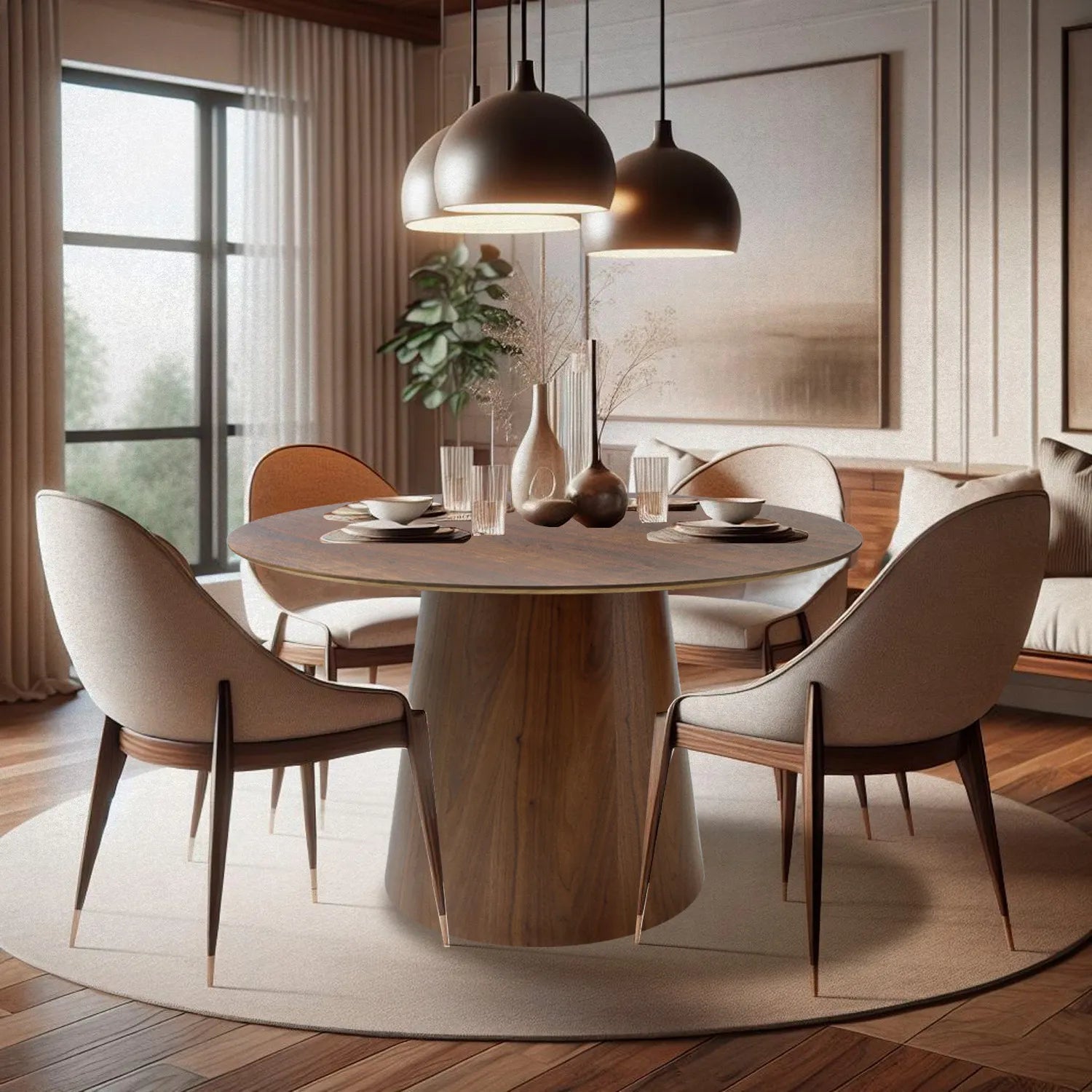 Mesa comedor 100cm Padar Chapa 1371