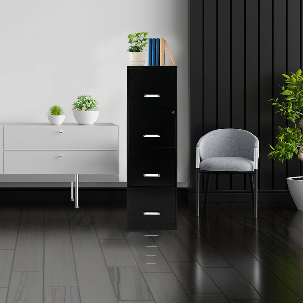 Archivero Metálico de 4 gavetas Carta modelo 16883 color Negro