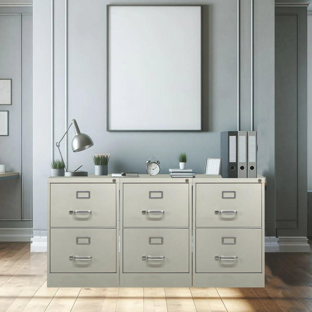 Archivero Metálico de 2 gavetas Oficio 14114 color Gris