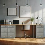 Archivero Metálico 2+1 gavetas Carta 17069 Gris