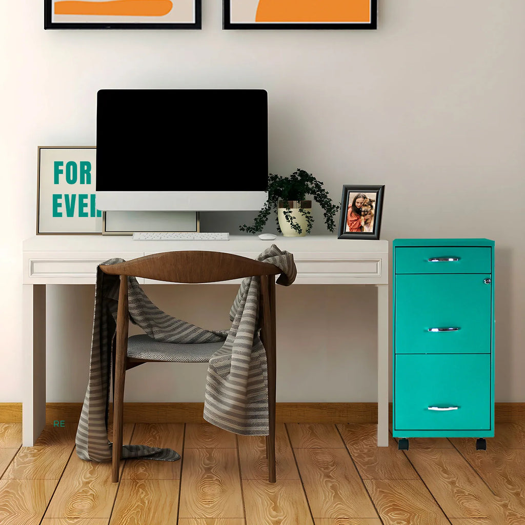 Archivero Metálico 2+1 gavetas Carta móvil 24421