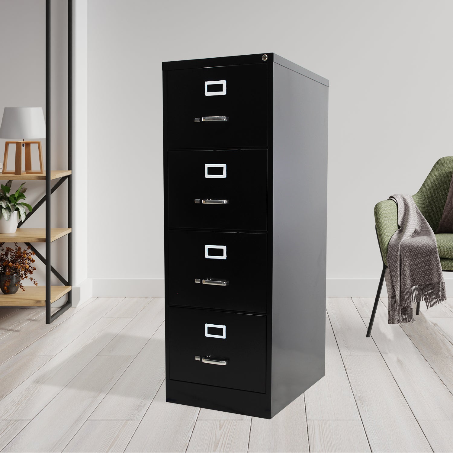 Archivero Metálico 4 gavetas Oficio 14119 Negro