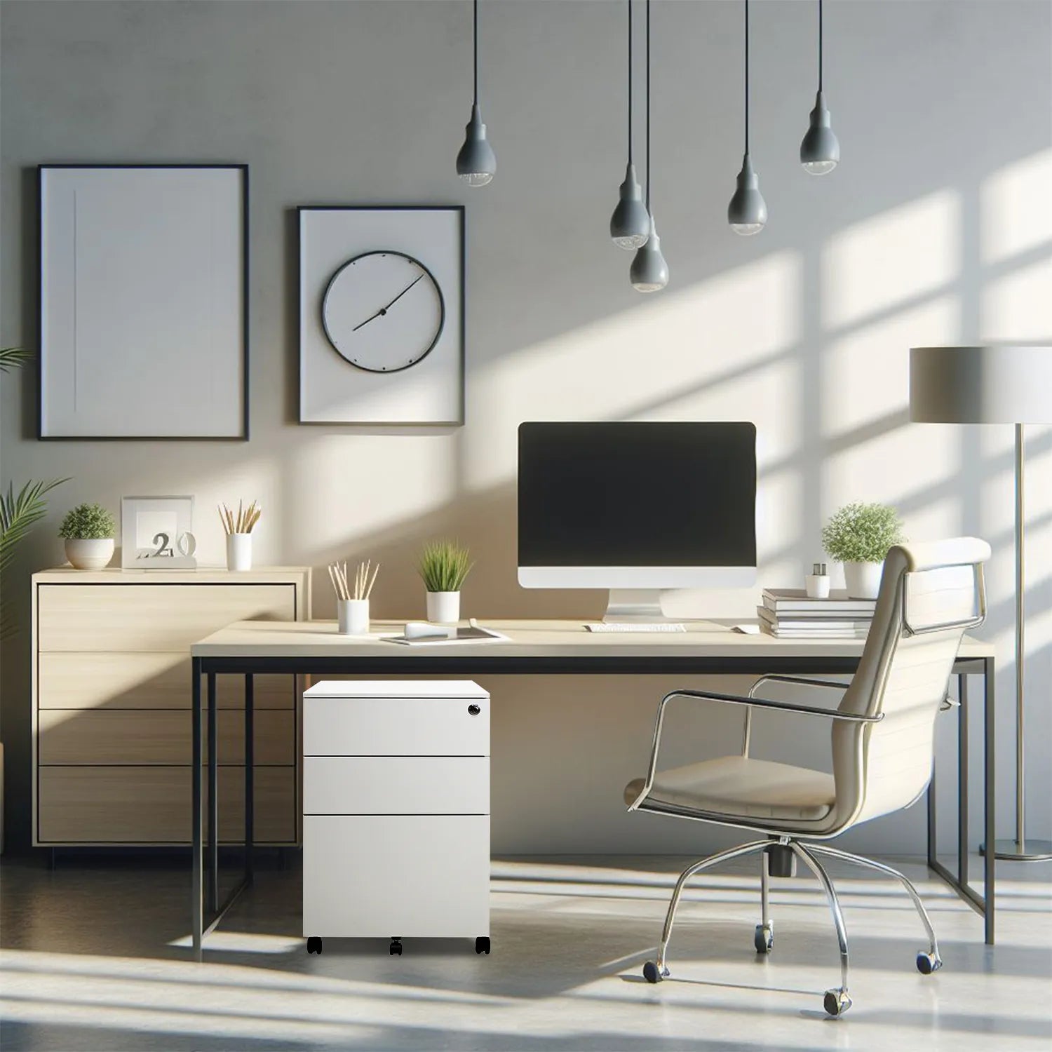 Archivero Metálico 2+1 gavetas Carta Sarre