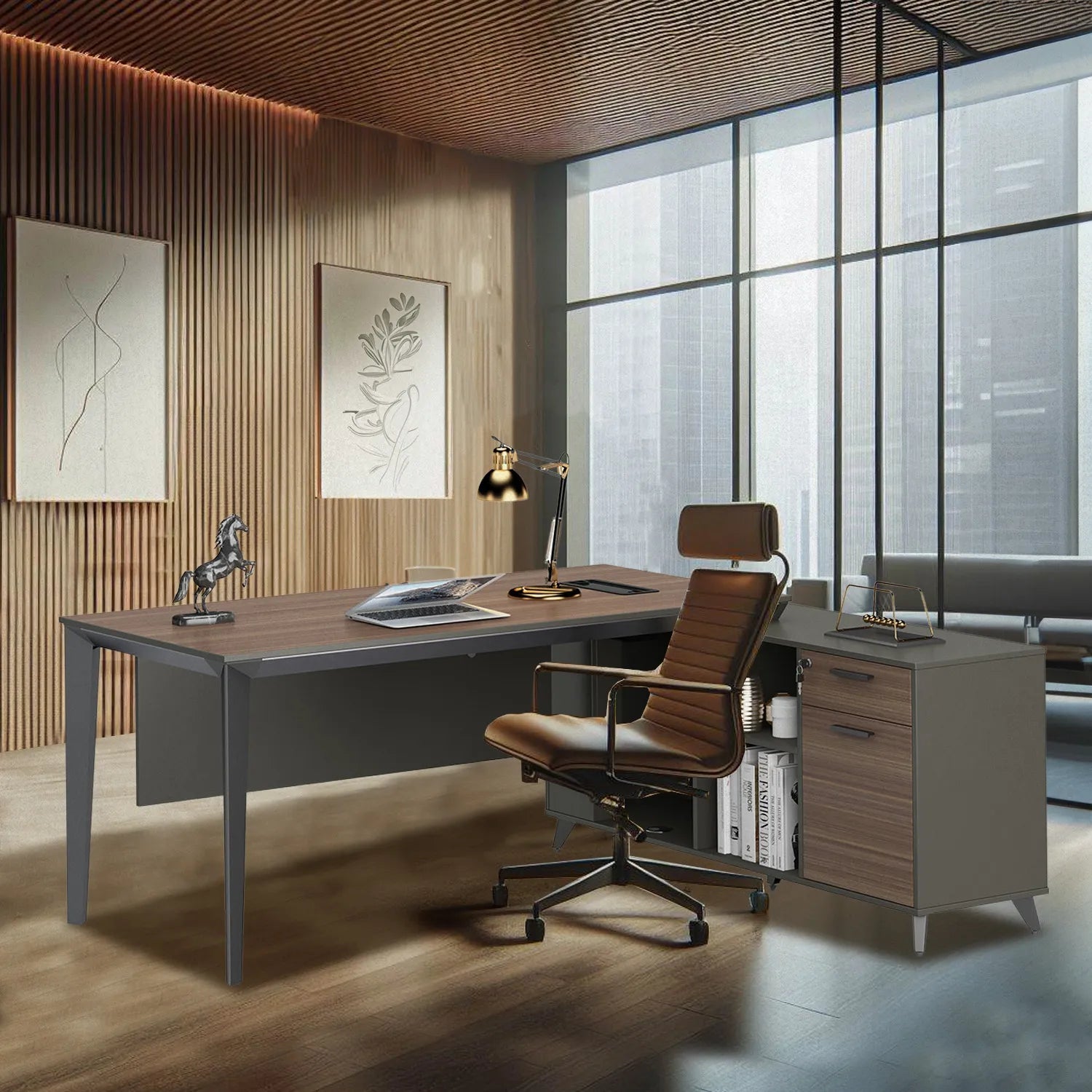 Escritorio ejecutivo Cracovia 180 Lateral