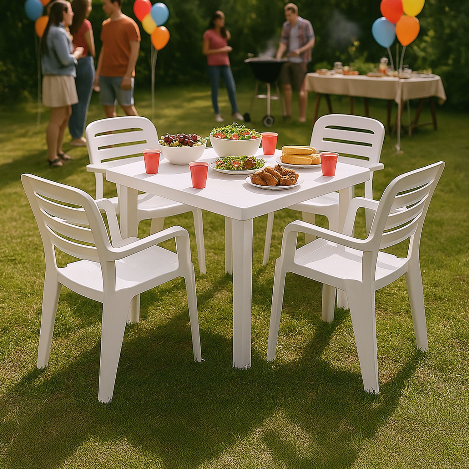 Mesa Cuadrada Desarmable 80cm