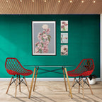 Comedor Mesa Oslo Cristal T8 + 4 Sillas Vento