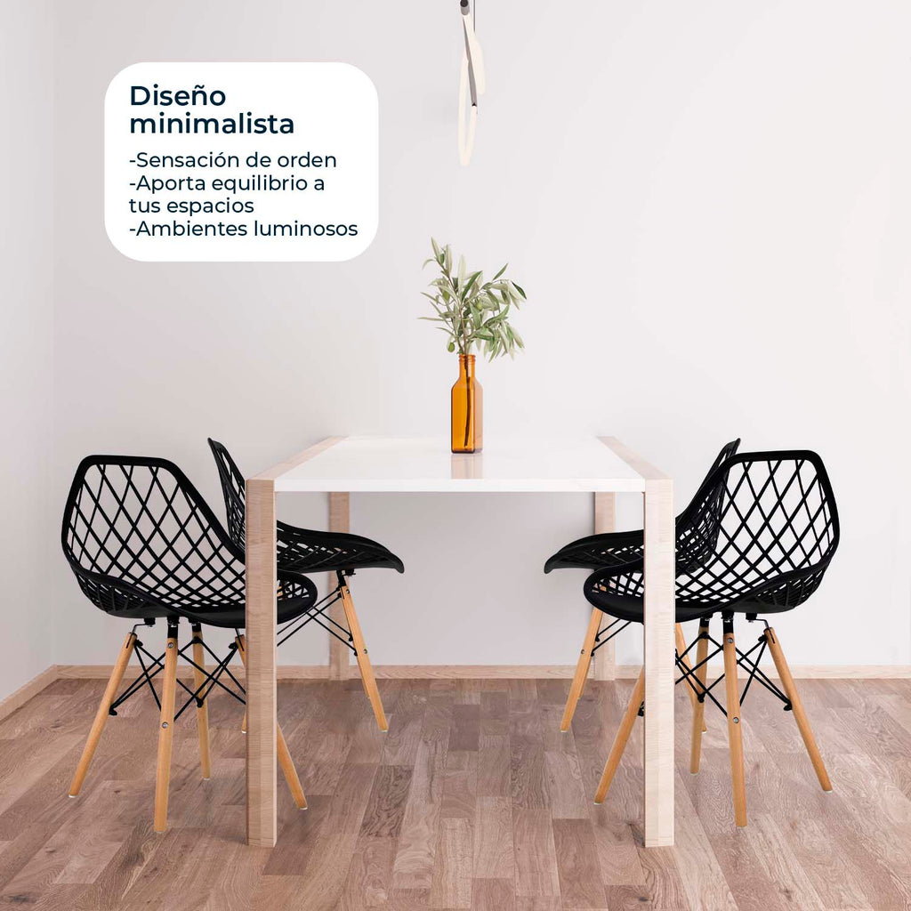 Set de 4 Sillas Oslo Vento