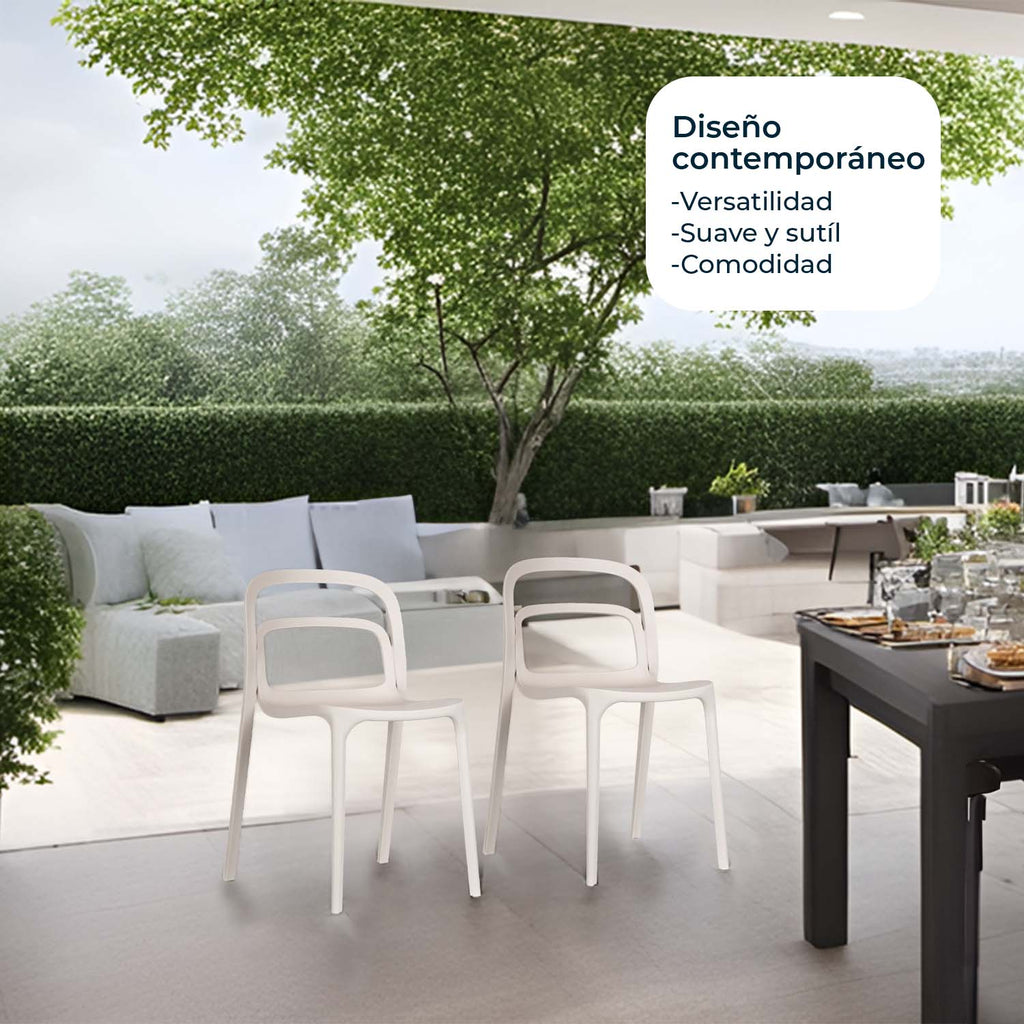 Set De 4 Silla Exterior Asti