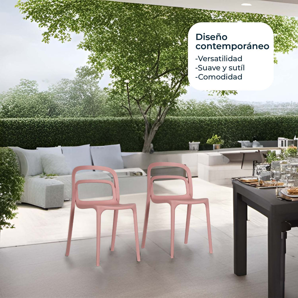 Set De 4 Silla Exterior Asti