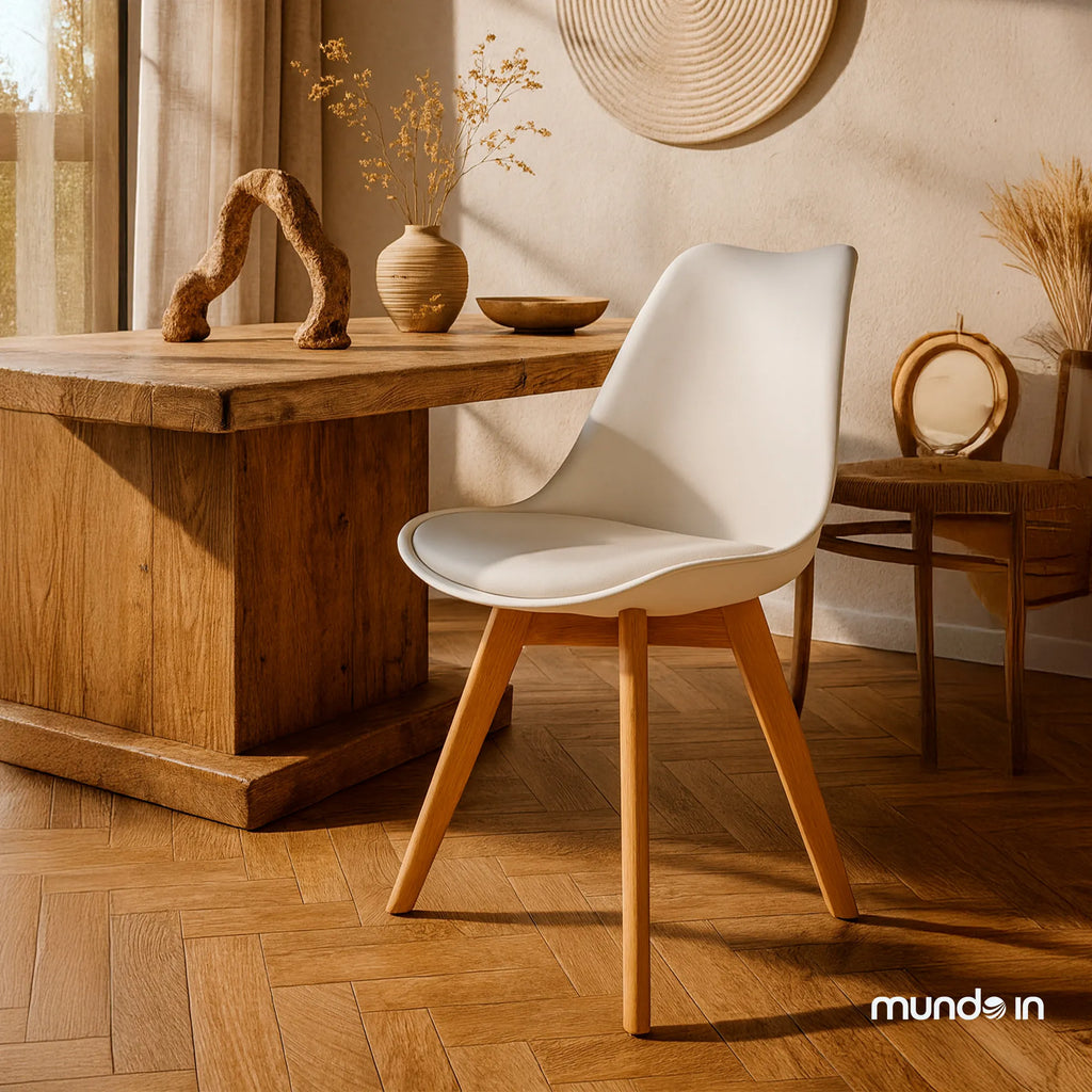 Silla Frankfurt acojinada | Silla Eames para comedor