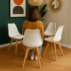 Set de 4 Sillas Eames Frankfurt | Sillas acojinadas